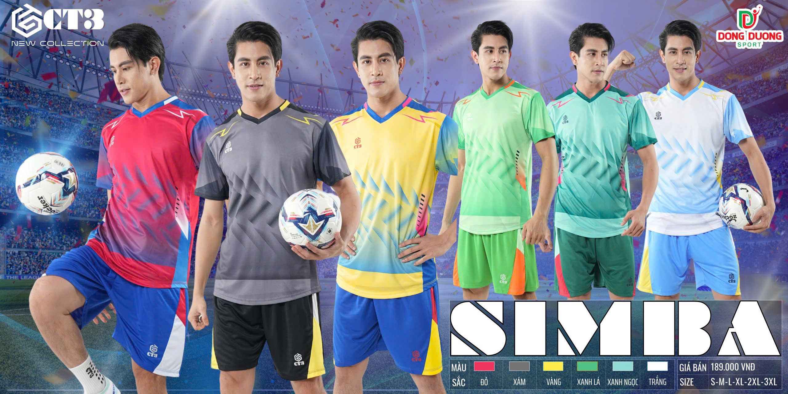 Bộ Bóng Đá CT3 SIMBA đủ màu
