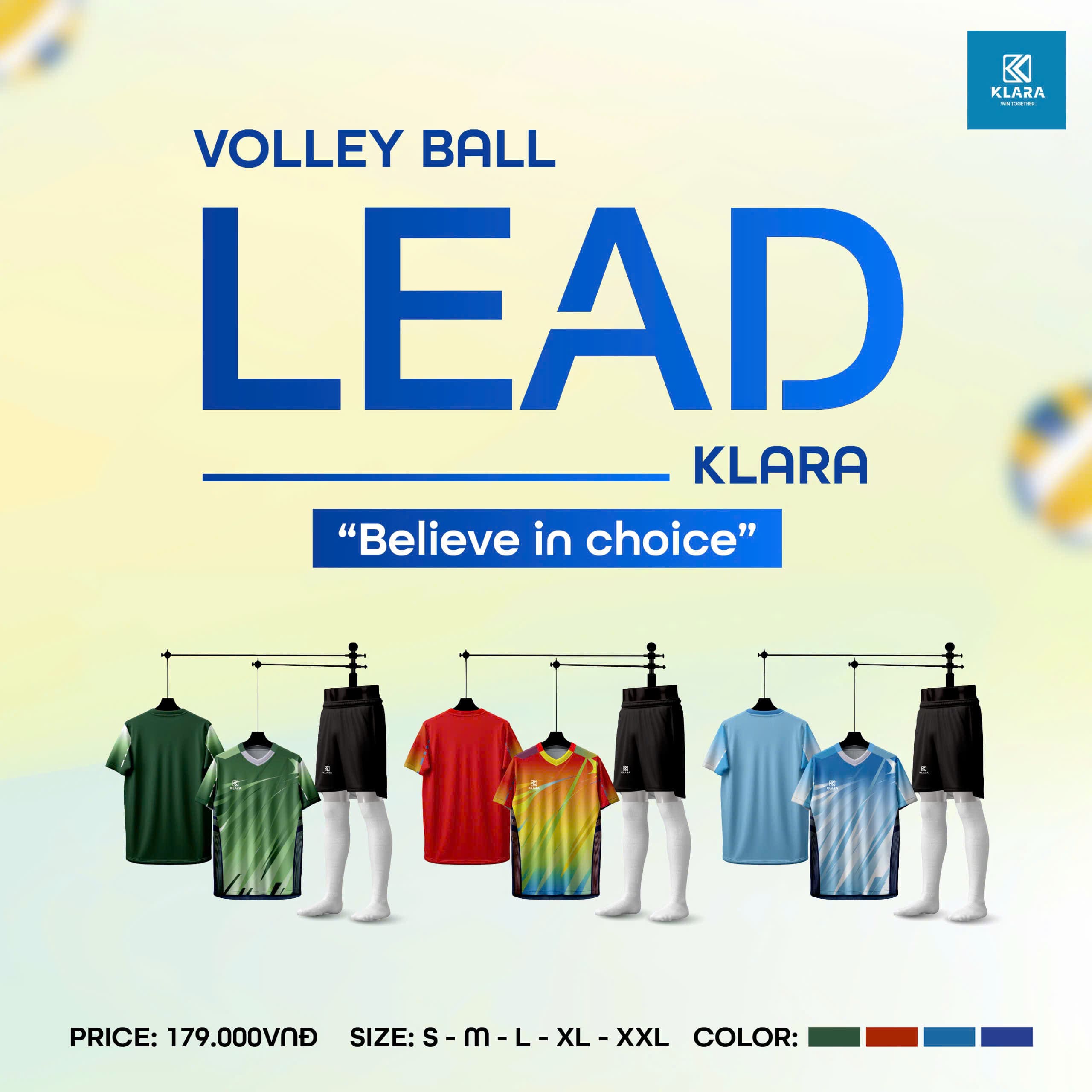 Bộ Bóng Chuyền Klara Lead đủ màu